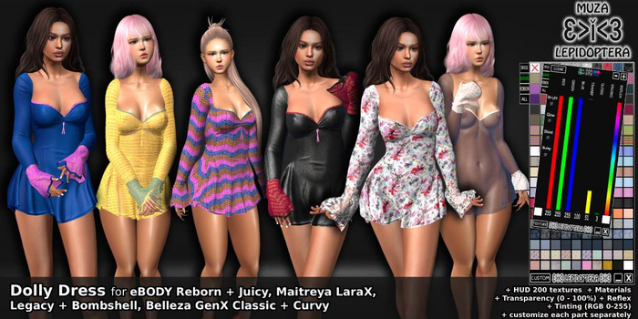 }>i<{ MUZA Dolly Dress + HUD