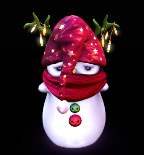 1.YOKAI - SnowKids - Holly Berry Festive SnowKid - RARE