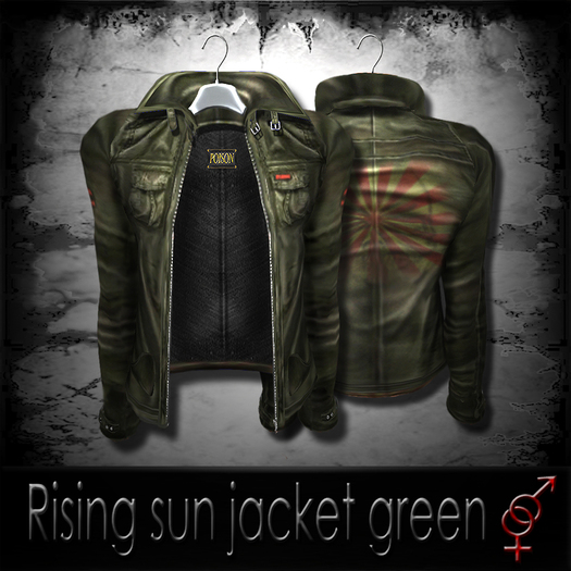 >>>Poison<<< Rising sun jacket_green PROMO PROMOCION OFFER OFERTA