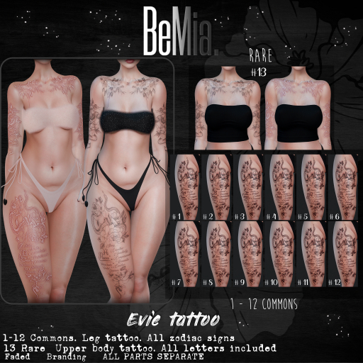 BeMia. Evie - Letters pack - #13 RARE