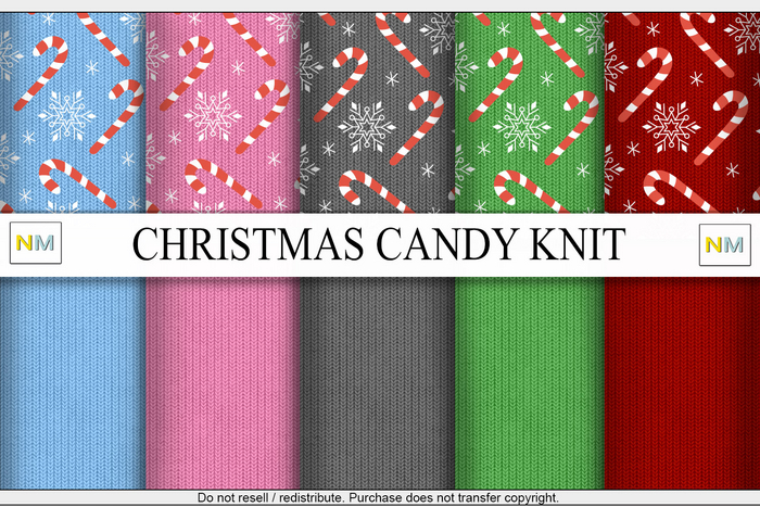 Christmas Candy Knit Textures NM