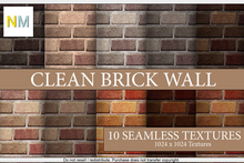 Clean Brick Wall Builders Kit 10 Seamless Textures NM