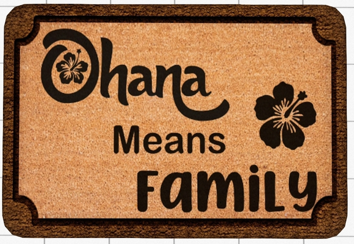~Confetti Time~Welcome Mat Ohana Means Family