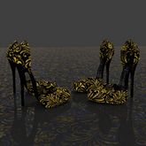 Black Damask Stiletto Maitreya