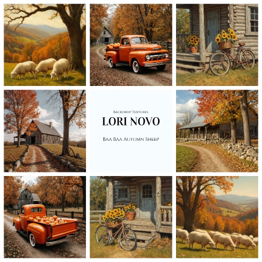 LORI NOVO . Baa Baa Autumn Sheep