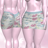 Pastel Shirred Skirt Reborn