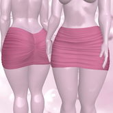 Pink Shirred Skirt Reborn