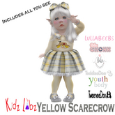 KL Yellow Scarecrow Dress Boxed