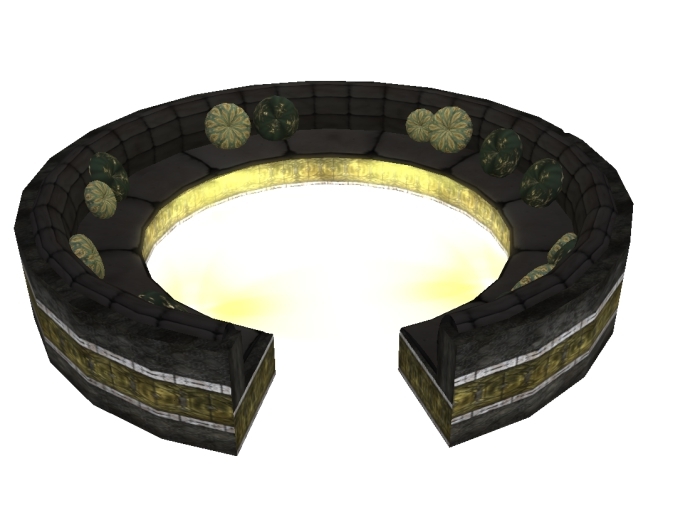 Circular seating - Stunning black & gold Tripolis design - great for groups, bars or meeting places