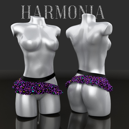 Purple Leopard Rapture Skirt Kupra
