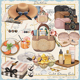 Dahlia - Sunlit Getaway - Coastal Treasure Decor Silver 8.(REZ)