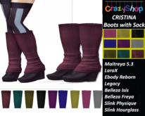 Crazy Cristina Boots with Socks