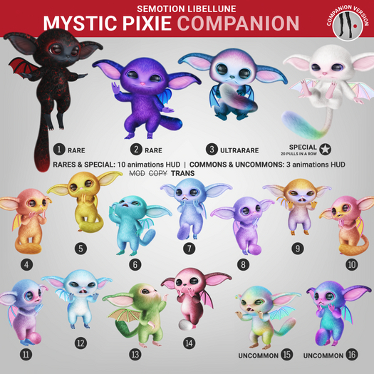 SEmotion Libellune Mystic Pixie Companion RARE 02