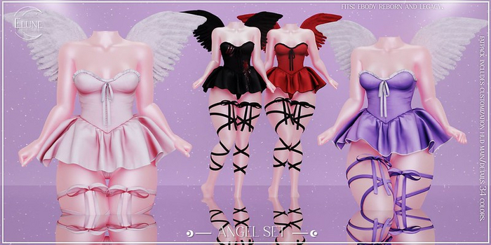 Elune. Angel Dress - pack 9