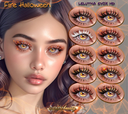 [Magic Beauty] Fire Halloween eyelashes Lel EvoX