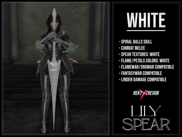 [REKT x TREVOR] - LILY SPEAR - (WHITE)