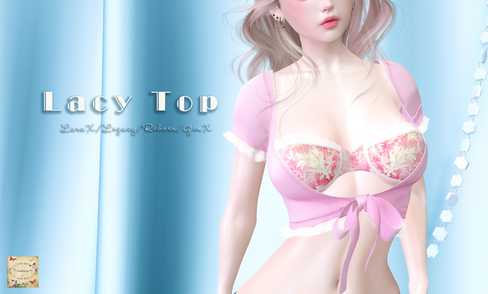 ***Ambrosia***Lacy Top[leaf]