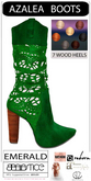 Baiastice_Azalea Boots-Emerald