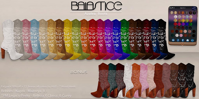 Baiastice_Azalea Boots-All Colors+12 Bonus