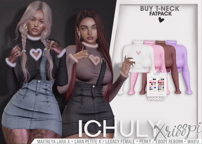 ICHULY. Xrisspi : T-neck - FATPACK