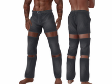 TwoSided three-piece pants denim