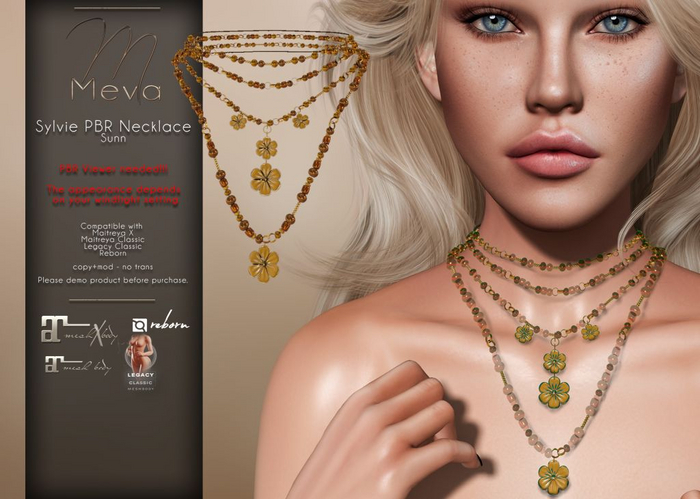 Meva Sylvie PBR Necklace Sun