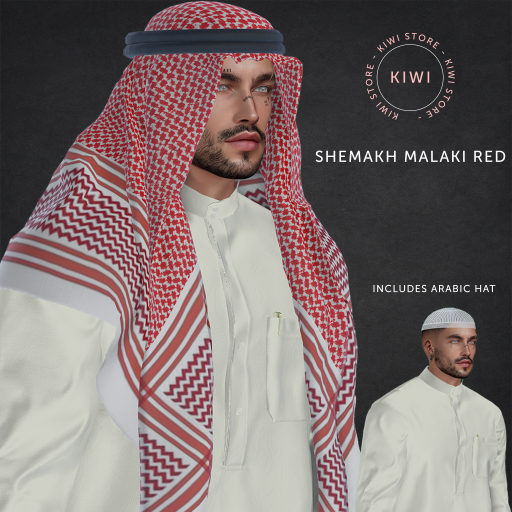 Kiwi Shemagh Malaky Red