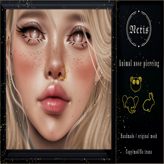 Neris. animal nose piercing