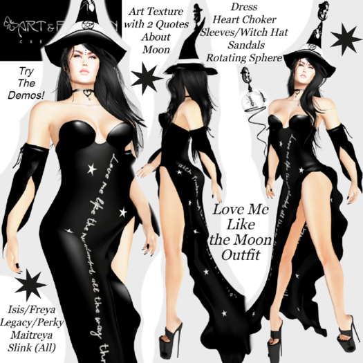 ART & FASHION - LOVE ME LIKE THE MOON OUTFIT