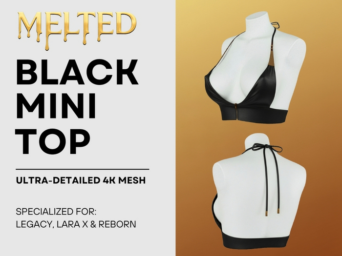 Black Mini Top - 4k Mesh [MELTED]