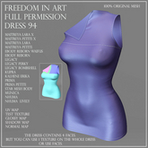 Freedom in Art -  Full Perm Dress 94