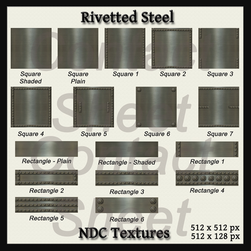 NDC Textures: Rivetted Steel Metal