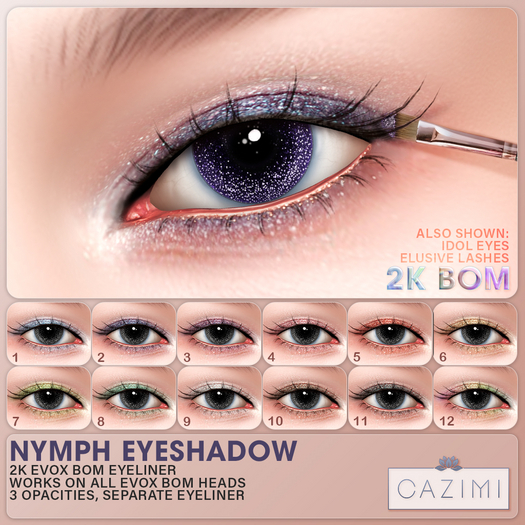 :CAZIMI: Nymph Eyeshadow 2K DEMO
