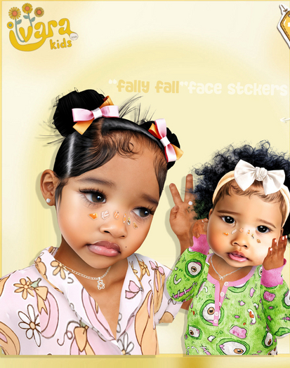 IvaraKids Fally Fall Face Stickers ( GENUS)