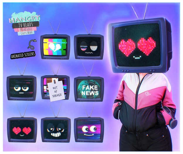 Hangry - TV heads - FATPACK