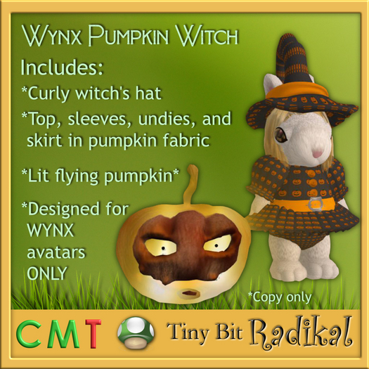 TBD044 Pumpkin Witch (Dinkie)