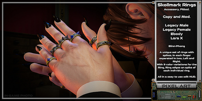 Pixel Art - Skollmark Rings