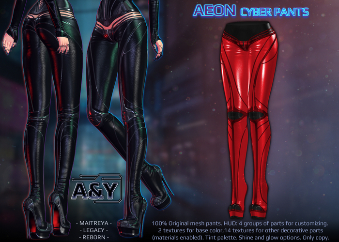 A&Y Aeon Cyber Pants - Red