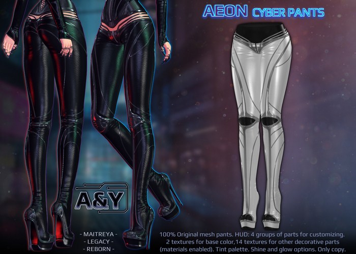 A&Y Aeon Cyber Pants - White
