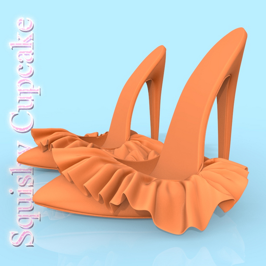 Orange Ruffle HEELS LEGACY
