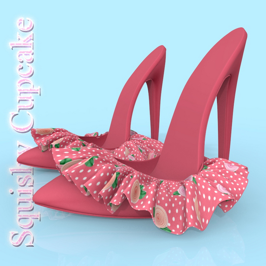 Pink Rose Ruffle HEELS LEGACY