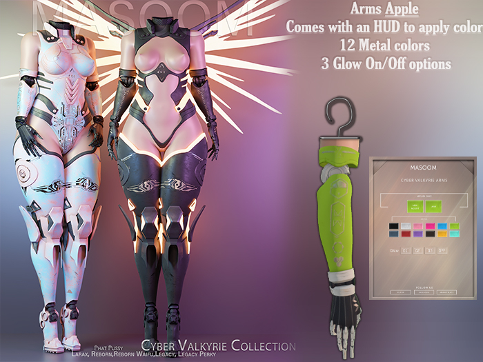 [[ Masoom ]] Cyber Valkyrie Arms - Apple