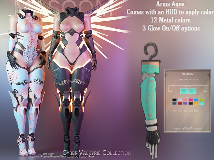  [[ Masoom ]] Cyber Valkyrie Arms - Aqua