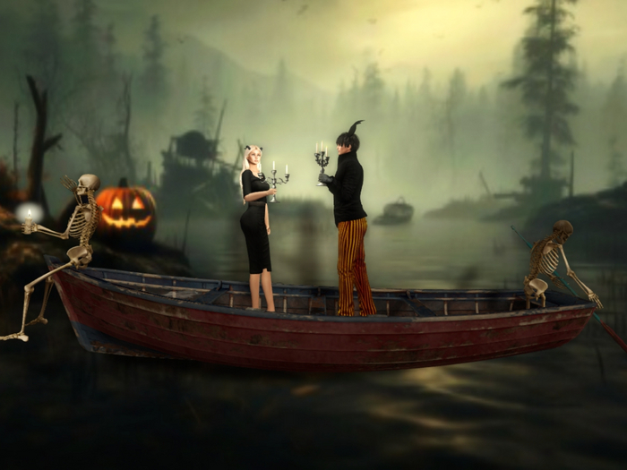 :DH: Skeleton Boat ~Halloween~