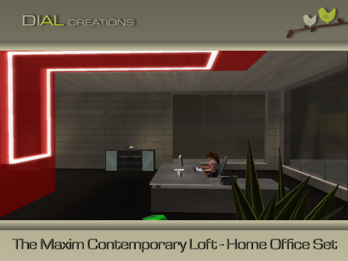 The Maxim Contemporary Loft - Home Office Set 