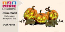 [Pierce Creations] Halloween Pumpkin Trio (boxed)