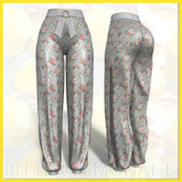 LARAX Ring Pants Grey Floral