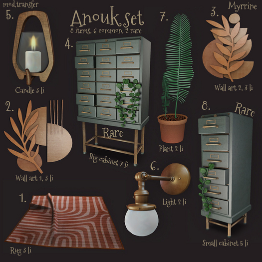 04. Myrrine. Anouk set big cabinet RARE