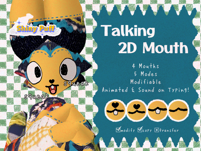 +*Shiny Puff*+ - Talking 2D Mouth