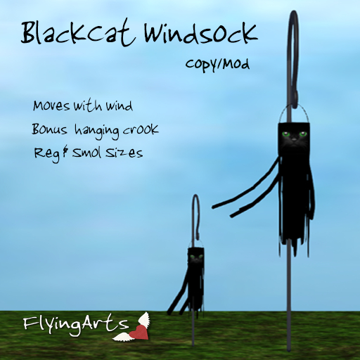 !FA! Black Cat Windsock